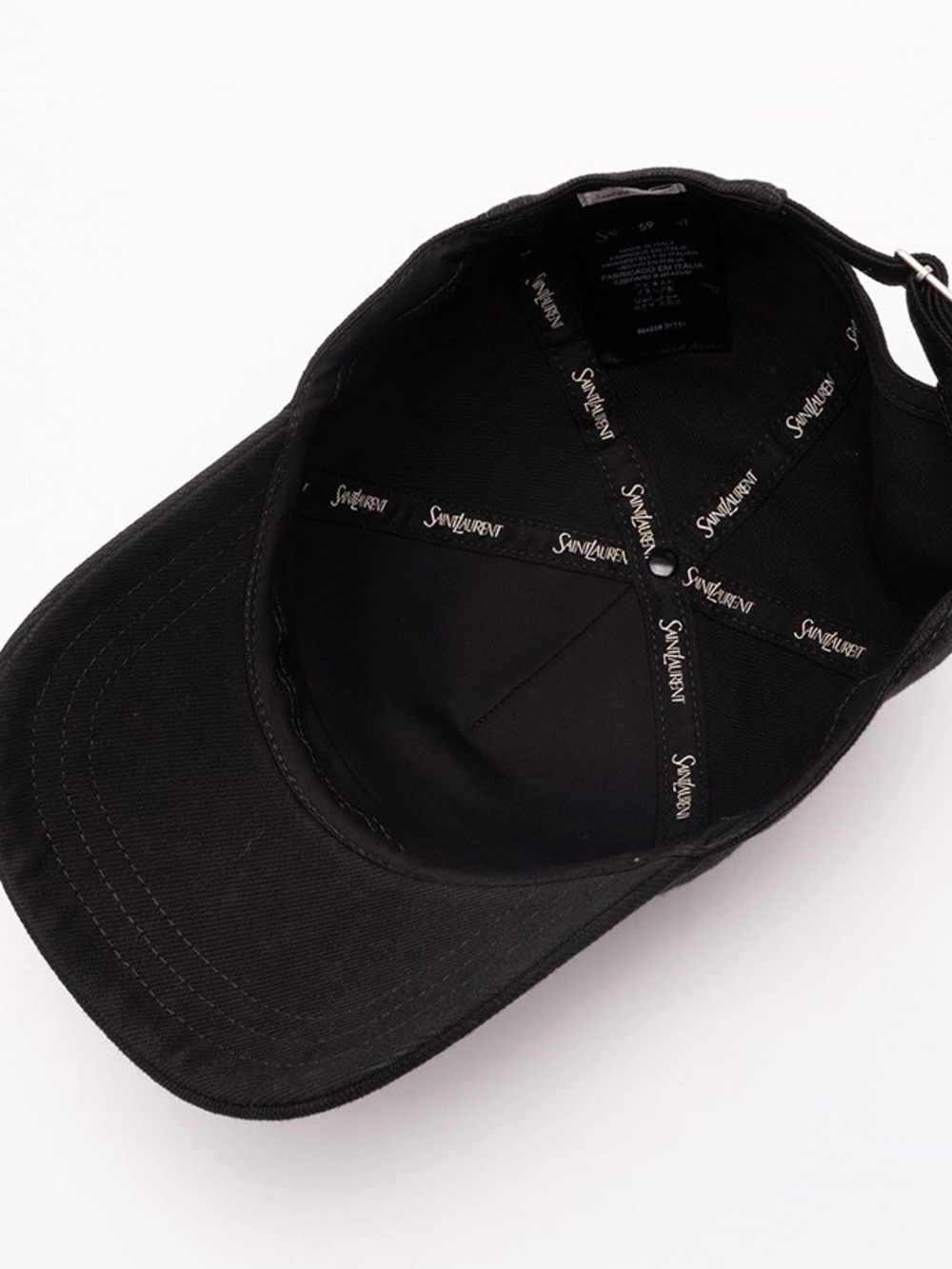 SAINT LAURENT YSL logo embroidered baseball hat cap - Picture 4 of 4